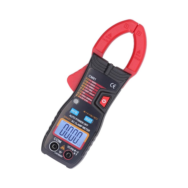 Hilitand Digital Clamp Meter Auto Ranging Multimeter AC DC Current Tester 600A AC DC Voltage Resistance Capacitance Frequency Diode NCV Test with LED Flashlight Backlit LCD for - Image 4
