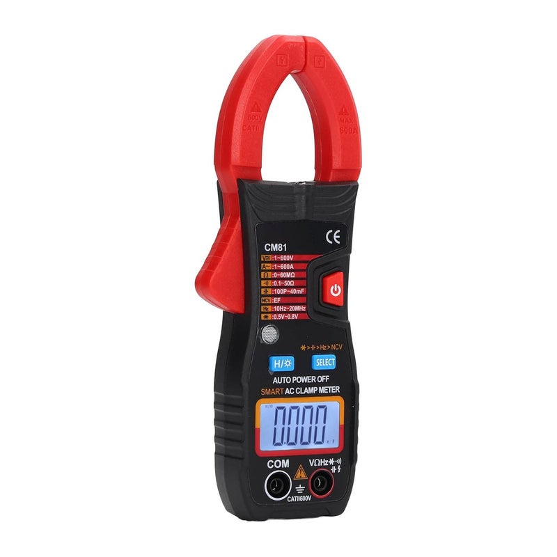 Hilitand Digital Clamp Meter Auto Ranging Multimeter AC DC Current Tester 600A AC DC Voltage Resistance Capacitance Frequency Diode NCV Test with LED Flashlight Backlit LCD for - Image 5
