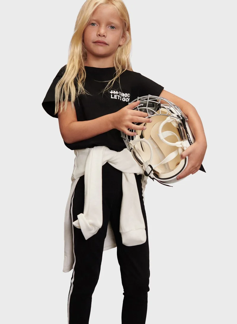 MANGO Kids Slogan T-Shirt