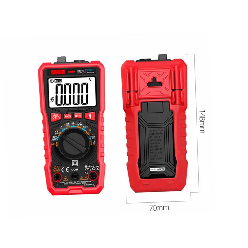 Digital Multimeter Portable AC DC Voltage Tester Home Electrical Repair Tool - Image 3