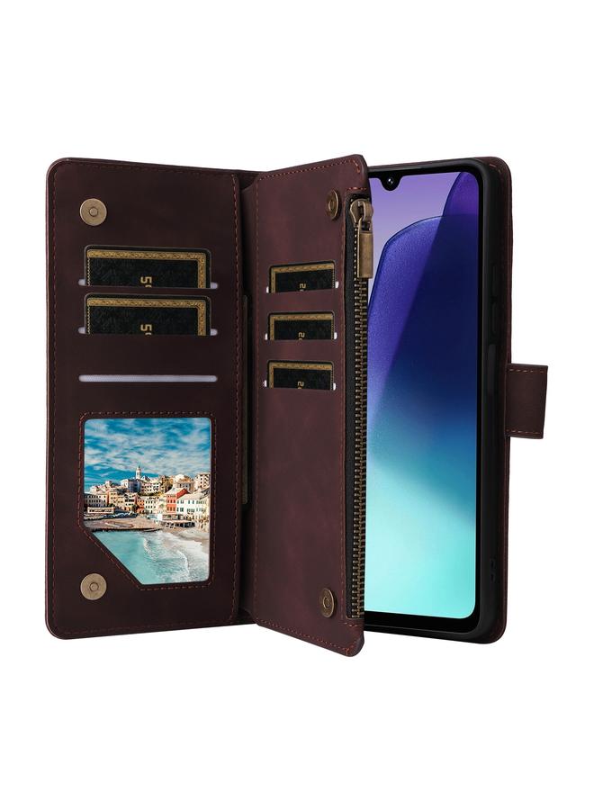 S-TOP Case For Redmi 14C 4G Multifunctional Frosted Zipper Wallet Leather Phone Case - Image 5