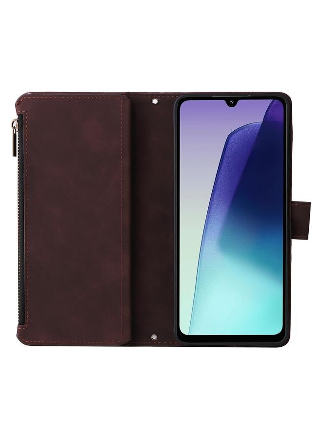 S-TOP Case For Redmi 14C 4G Multifunctional Frosted Zipper Wallet Leather Phone Case - Image 4