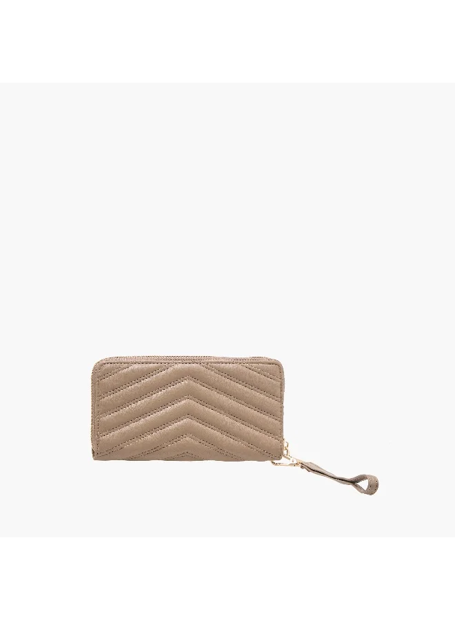 Sasha Sasha Quilted Zip-Around Wallet with Wristlet