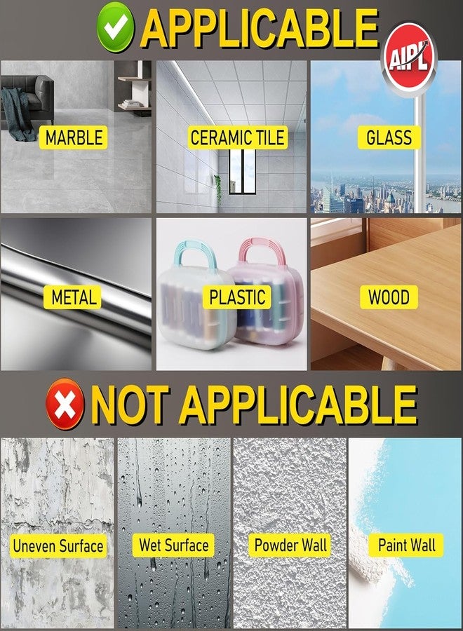 AIPL Nano Grip Tape Double Sided Tape Heavy Duty, Clear Mounting Tape Picture Hanging Adhesive Strips, Wall Tape for Poster, Rug, Picture Hanging, Office&Outdoor -1 MM X 19 MM X 2 MTR - Image 3