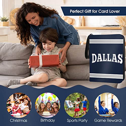 KivolFun Football Card Binder with Sleeves 400 Pocket, Dallas Football Card Holder for Trading Cards Sports Card 3 Ring Binder Folder Football Collector Album Storage Book Case for Kids Boys Girls Gift (Navy) - Image 5