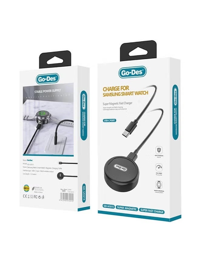 GO-DES GD-UC615 Galaxy Watch Smart Watch Magnetic Wireless Charger - Image 2