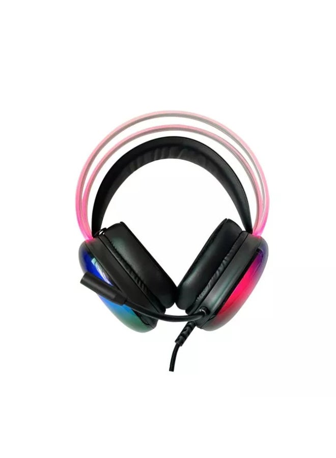 كي قيمنق سماعة ألعاب K Gaming K99 USB بصوت محيطي افتراضي 7.1، إضاءة RGB، ميكروفون بخاصية تقليل الضوضاء، مشغلات 40 مم، وسائد إسفنجية مريحة، USB Plug & Play، متوافقة مع الكمبيوتر وPS5 وPS4 وXbox واللابتوب – أسود - Image 4