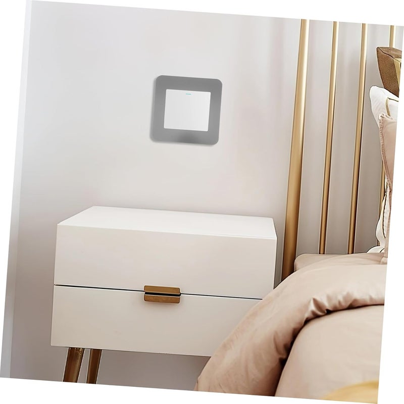 Light Switch Outlet Covers with Waterproof and Decorative Enhancement Aluminum Alloy 4pcs Easy Installation Socket Protective Cover Plates for Living Room and Bathroom Use - Image 5