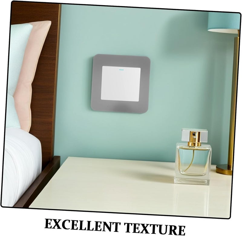 Light Switch Outlet Covers with Waterproof and Decorative Enhancement Aluminum Alloy 4pcs Easy Installation Socket Protective Cover Plates for Living Room and Bathroom Use - Image 3