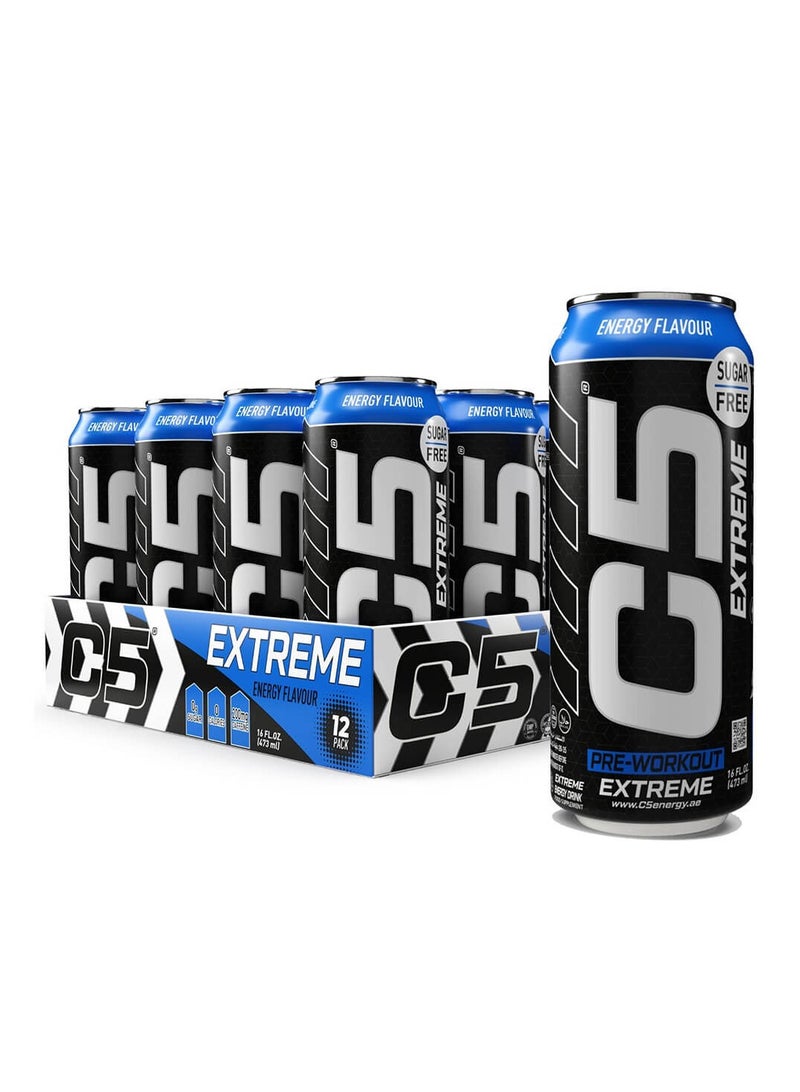 C5 EXTREME Zero Sugar Energy 473ml Pack of 12 - Image 1