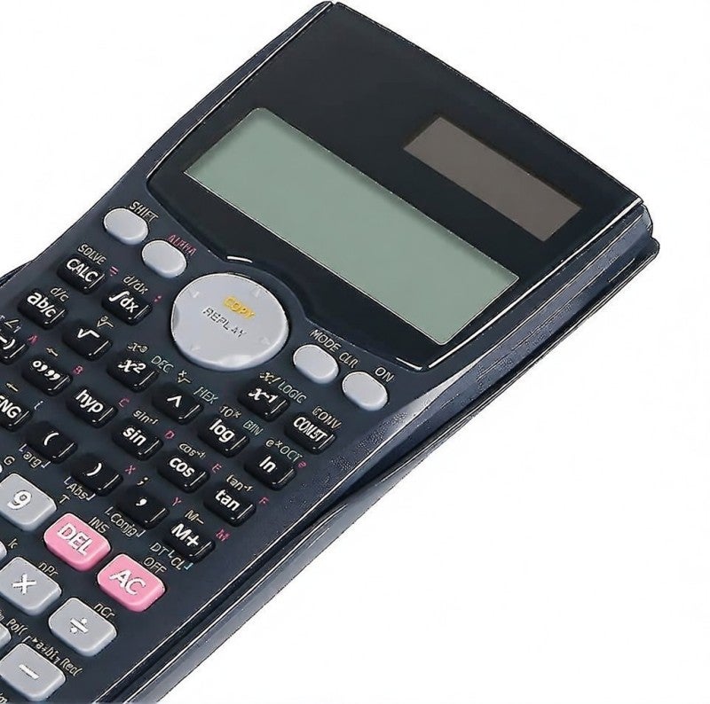آلة حاسبة علمية 401 وظيفة شاشة LCD فائقة الوضوح - حسابات شاملة مع غطاء منزلق صلب لمرحلة ما قبل الجبر وصولاً إلى الهندسة والمالية وحساب التفاضل والتكامل - Image 3