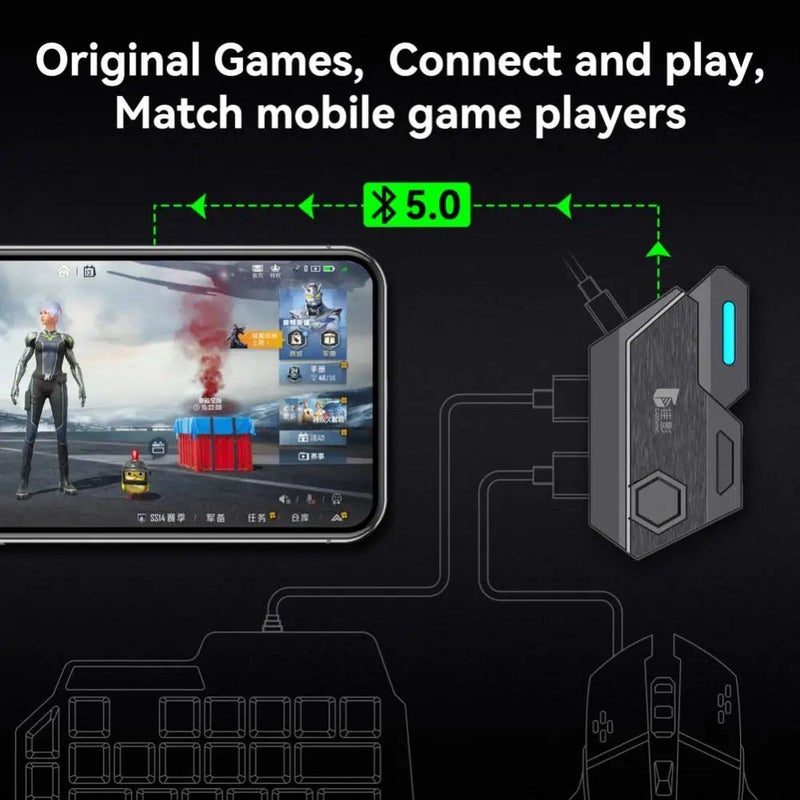 Gamwing Mix SE Elite Left-Hand Keyboard and Mouse Converter for Android Mobile Gaming - Image 3