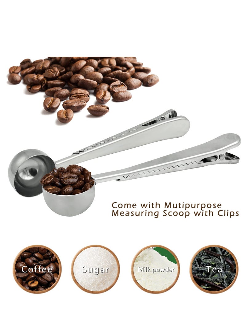 KASTWAVE 3 Pcs Flannel Cloth Coffee Filter Bags with Steel Handle and 1 Stainless Steel Coffee Scoop - Reusable Handmade Coffee Dripper for Home, Office, and Travel Use  - Image 5