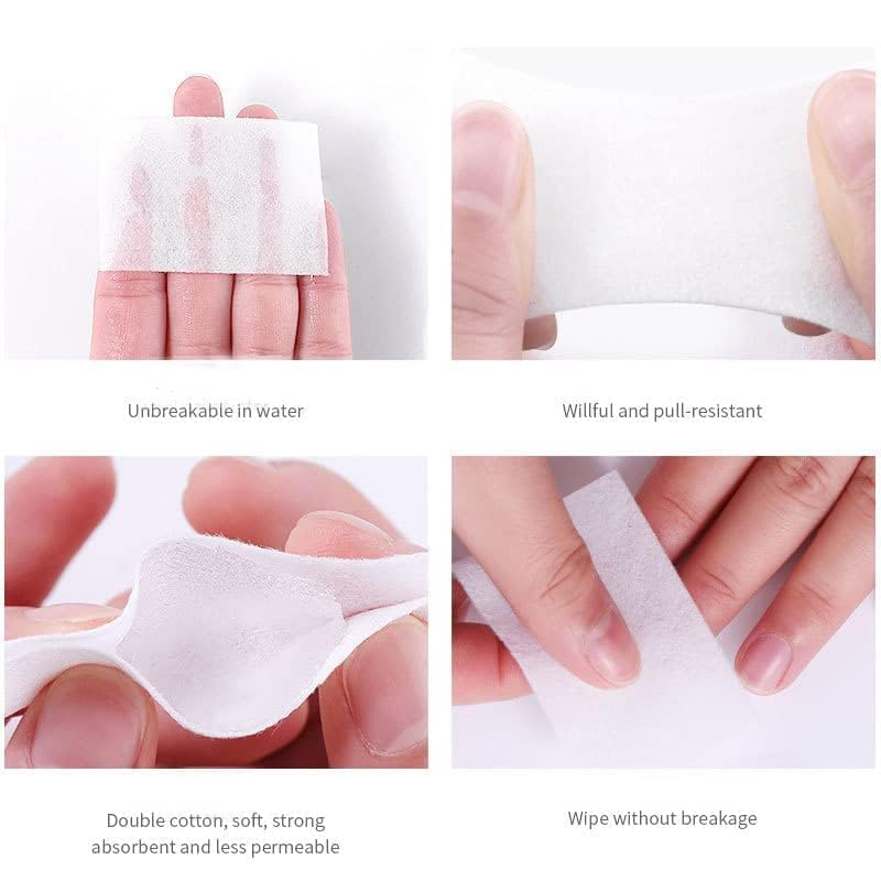Nail Cotton Pads 1000 Pcs Lint Free Gel Nail Polish Removers Cotton Pads Eyelash Extension Glue Cleaning Wipes - Image 2