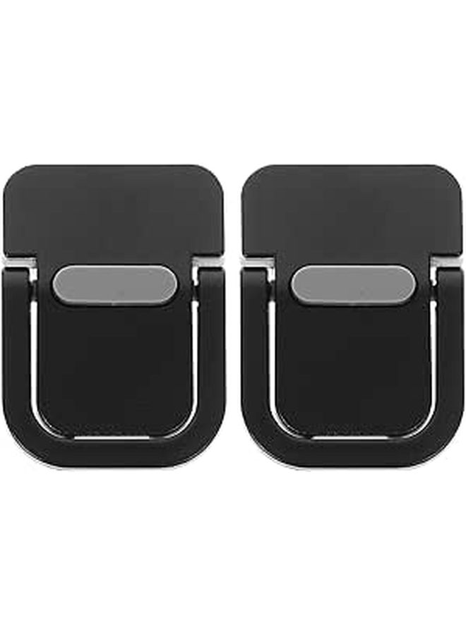 Portable Metal Laptop Stand 2 Pack Invisible Riser Ventilation Holder for Office Home - Image 1