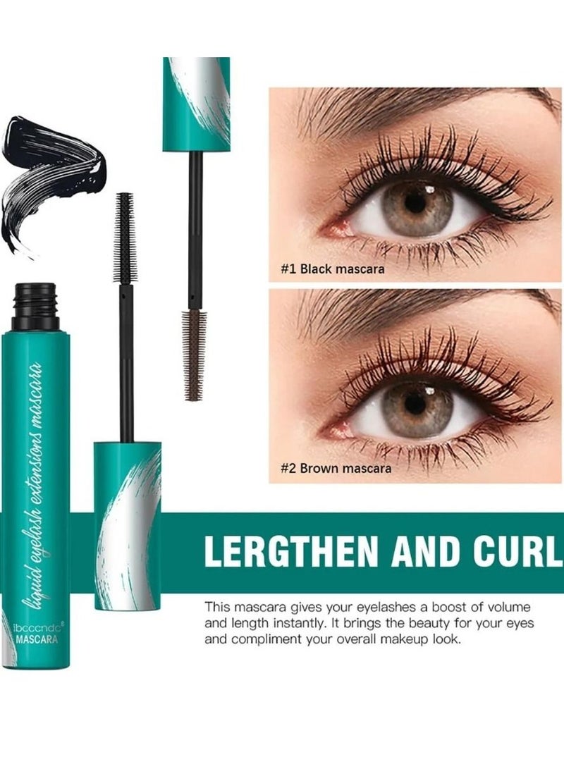 ibcccndc Mascara Liquid Lash Extension Black Mascara for Natural Lengthening and Thickening Effect Waterproof and Smudge Proof Mascara No Flaking No Clumping Lasting All Day Liquid Mascara 01 - Image 4