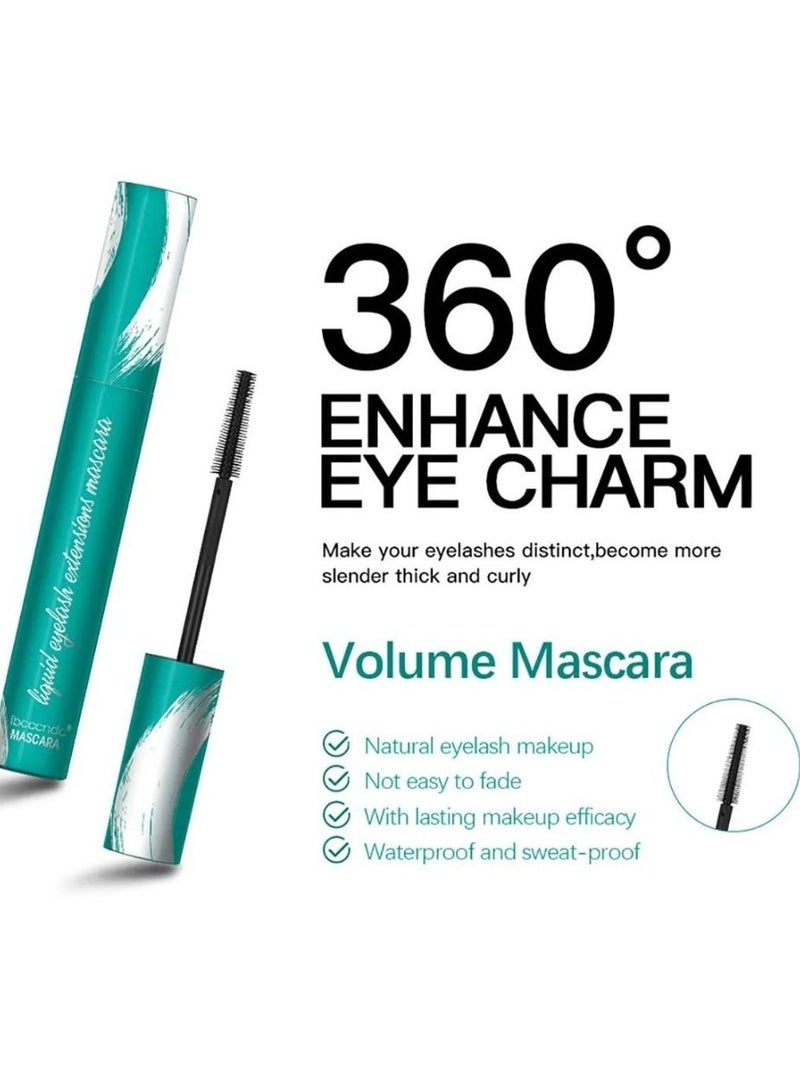 ibcccndc Mascara Liquid Lash Extension Black Mascara for Natural Lengthening and Thickening Effect Waterproof and Smudge Proof Mascara No Flaking No Clumping Lasting All Day Liquid Mascara 01 - Image 5