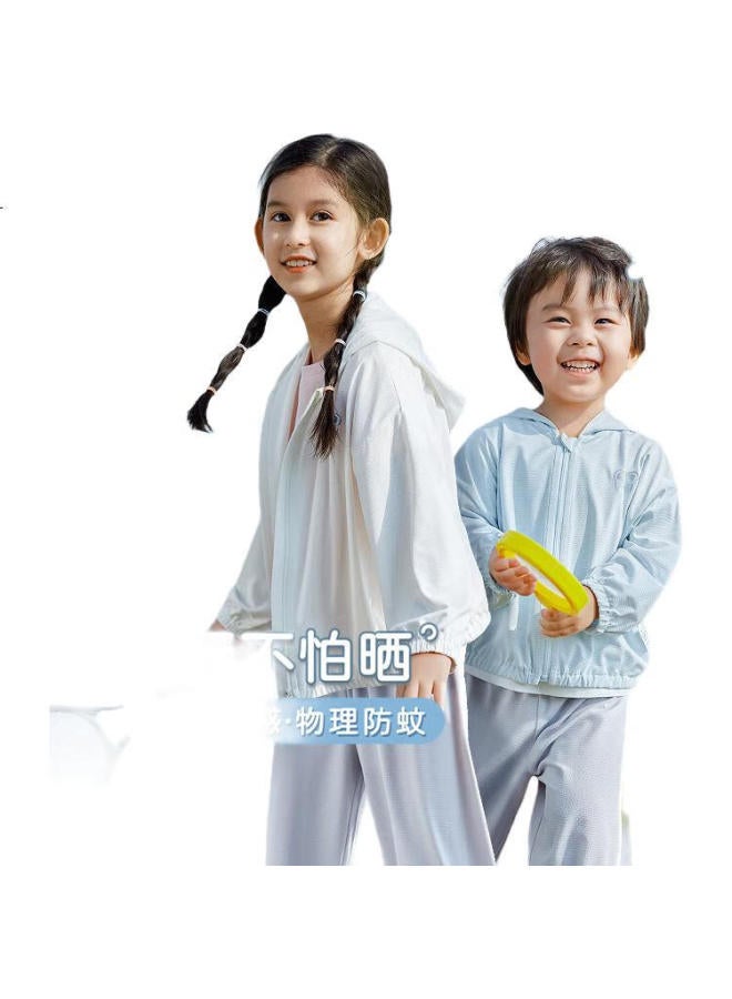 Labi Baby Children'S Sun Protection Clothing Spring/Summer Breathable Outdoor Uv Protection Hooded Pink 080