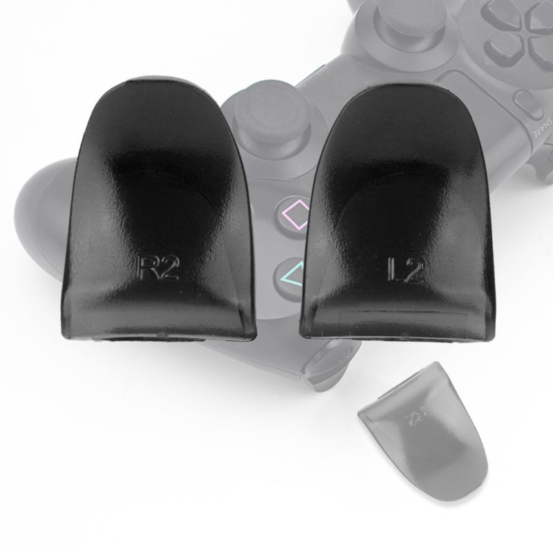 PS4 Controller Trigger Extender: Black ABS & Rubber Material - Anti-Slip Design for PS4 Controller Faster Trigger Pulls for FPS Gaming Enthusiasts - Image 5