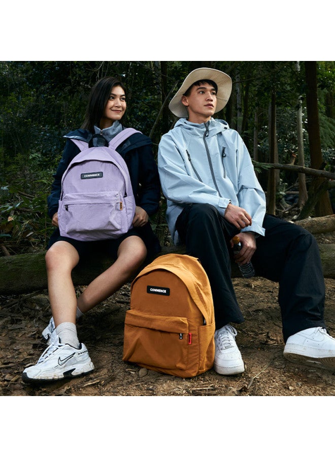 Subtle Lightweight Large Capacity Mountaineering Backpack Outdoor Waterproof Travel Backpack Men's Laptop Bag Mint Purple - Image 3