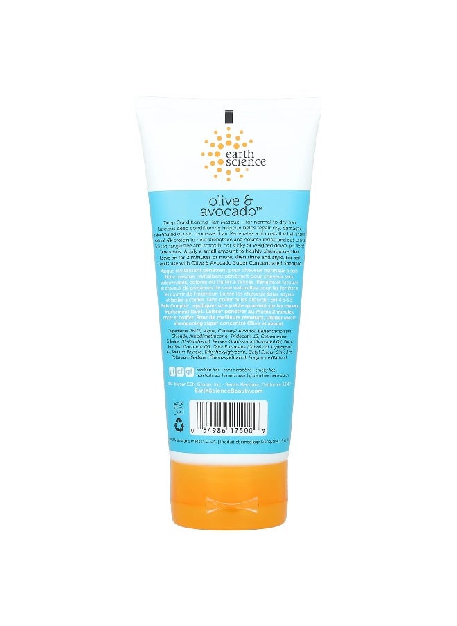 Earth Science Earth Science, Deep Conditioning, Hair Masque, Olive & Avocado, 6 oz (170 g)  - Image 2