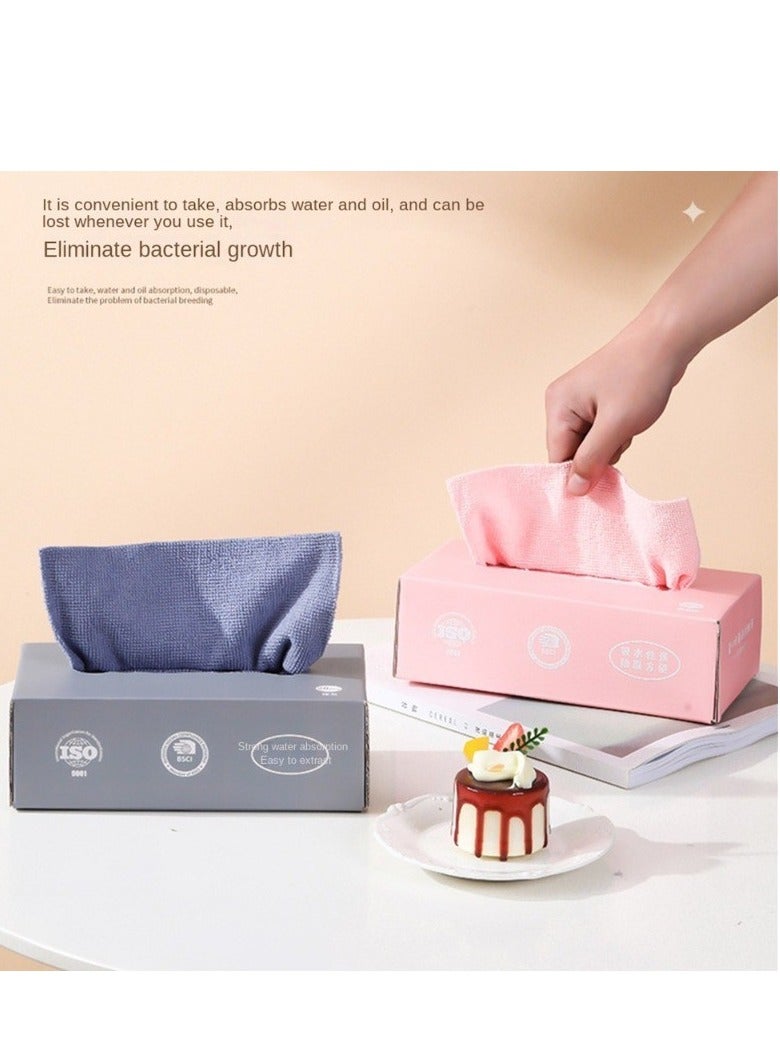 Pack of 3 Boxes Kitchen Draw Out Microfiber Towel 20pcs per Box Disposable Dishwashing Cloth Non Stick Cleaning Towel for Home Kitchen - Image 5