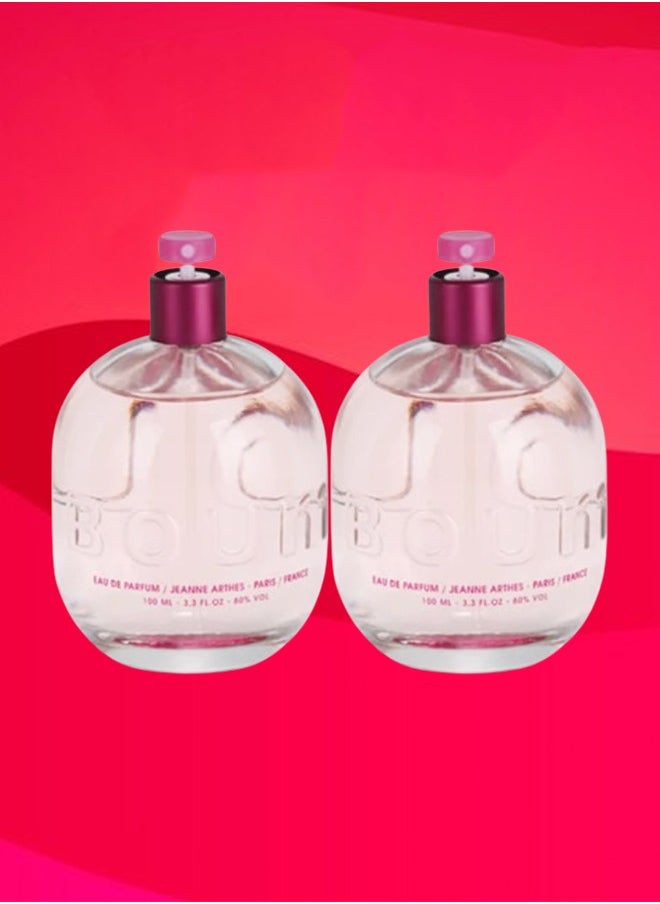 Jeanne Arthes - 2 Pieces Boum Perfume 100ml EDP - Image 1