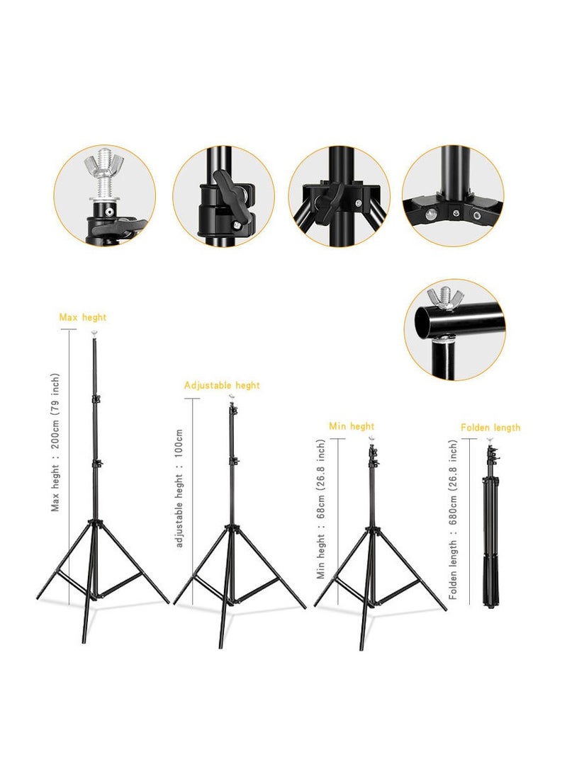 O Ozone Photo Studio Wide Cross Bar Tall Adjustable Background Stand for Portrait Video Photography  - Image 3