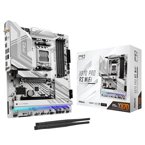 ASRock لوحة أم ASRock X870 Pro RS WiFi لمعالج AMD Ryzen مقبس AM5 ATX USB4 DDR5 8000 ميجاهرتز 256 جيجابايت SATA3 6.0 Gb/s - Image 1