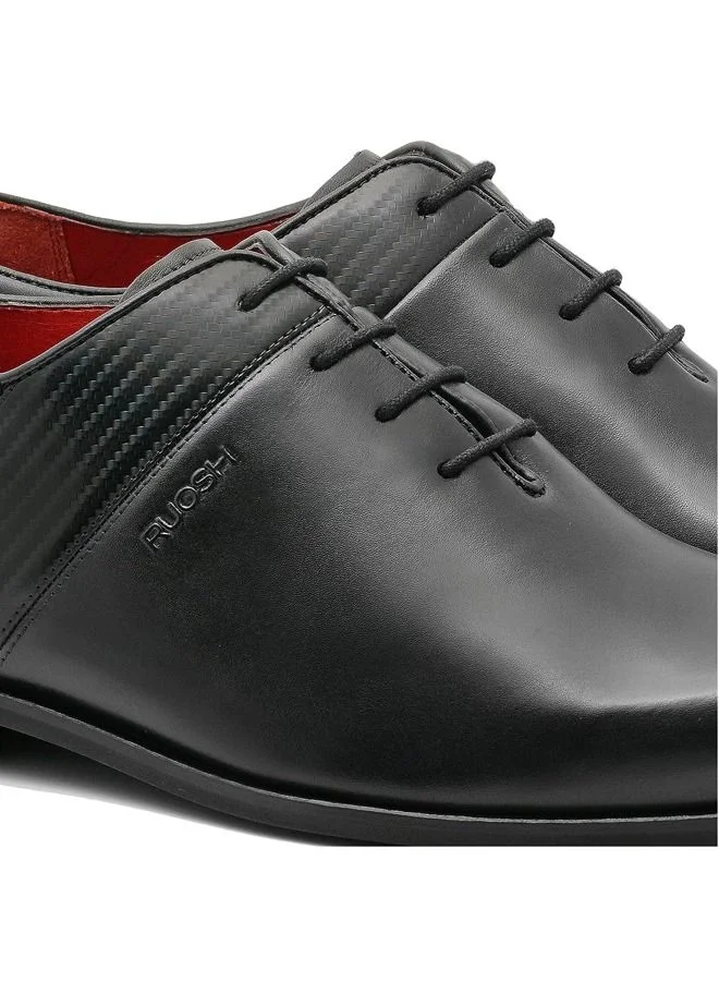 RUOSH Mens Oxford Derby Lace up Comfort Leather Work Office Formal Occasion Party Wear Premium Shoes