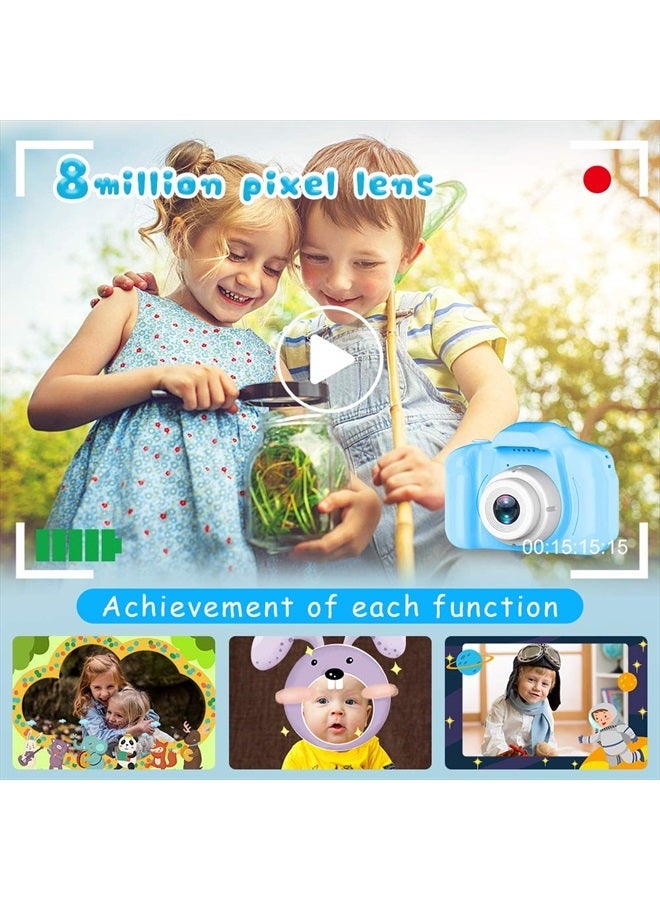 Seckton Upgrade Kids Selfie Camera, Christmas Birthday Gifts for Boys Age 3-9, HD Digital Video Cameras for Toddler, Portable Toy for 3 4 5 6 7 8 Year Old Boy with 32GB SD Card-Blue - Image 5