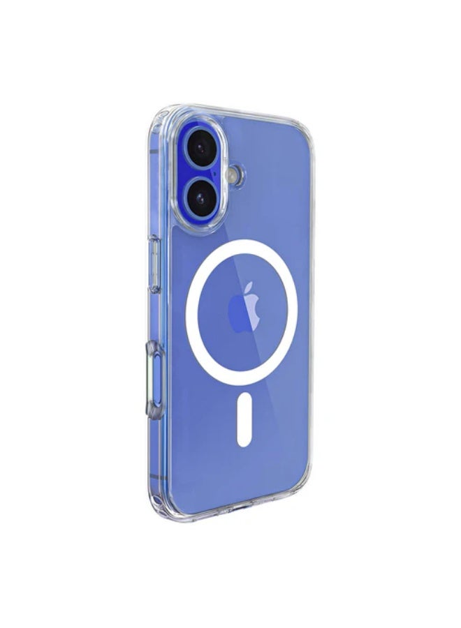 بروستايل جراب MagSafe الشفاف لهاتف iPhone 16 Plus - غطاء مغناطيسي شفاف رفيع مقاوم للصدمات بتصميم مقاوم للاصفرار والخدش - Image 3