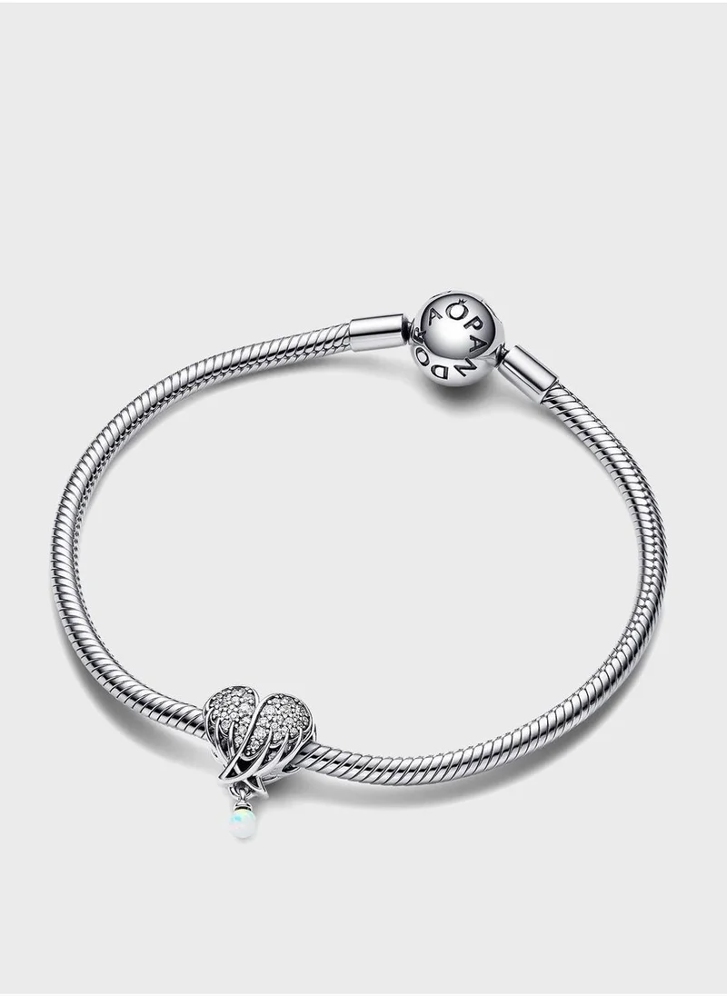 PANDORA Sparkling Angel Wings & Heart Charm