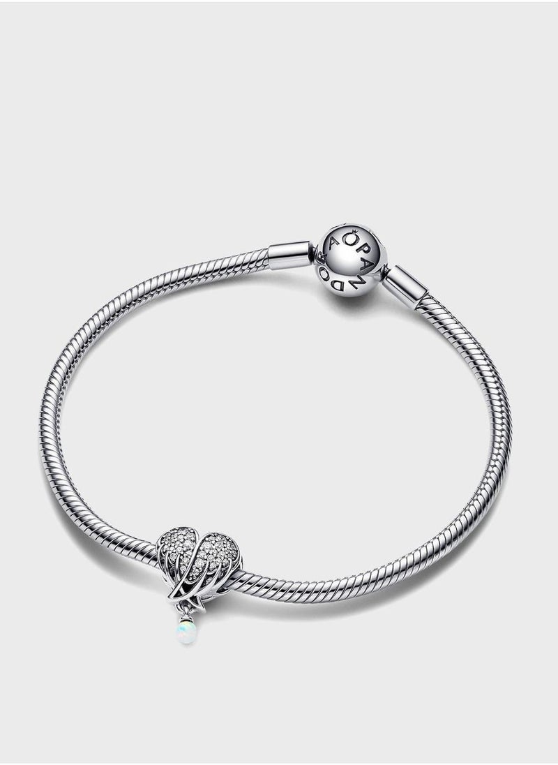 PANDORA Sparkling Angel Wings & Heart Charm - Image 3