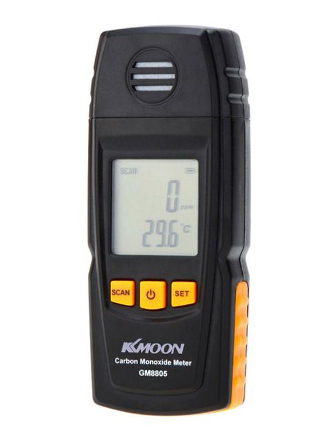 NIBEMINENT Handheld Carbon Monoxide Gas Detector Meter Black/Yellow  - Image 1