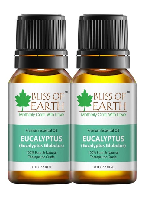 100% Pure Eucalyptus Essential Oil, 10ml Pack of 2