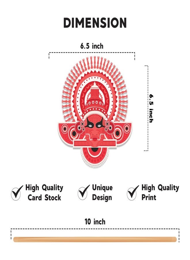 Festiko® 15 Pcs Happy Onam Photobooth Props for Kids & Adults | Onam Festival Photo Booth Props for Selfie, Onam Decoration Items for Home, Office, School, Event Party Supplies | Malayalam Onam Props - Image 4