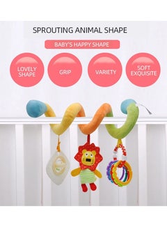 mriya Crib Hanging Toys Cartoon Plush Lion Pattern Puzzle Toys  - Image 2