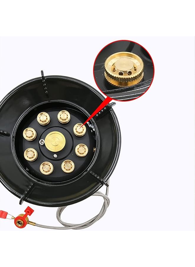 Generic 9 Core Camping Stove 19800W High Power Gases Burner Stove Backpacking Stove Windproof With Adjustable Gases Valve For Outdoor Cooking Camping Picnic Hiking  - Image 5