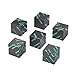HNCCESG Dragon Scale Metal D6 Dice SetZinc Alloy 6 Sided Dice for RPG Tabletop GamesGift Box Included Glitter Green Shimmer - Image 2