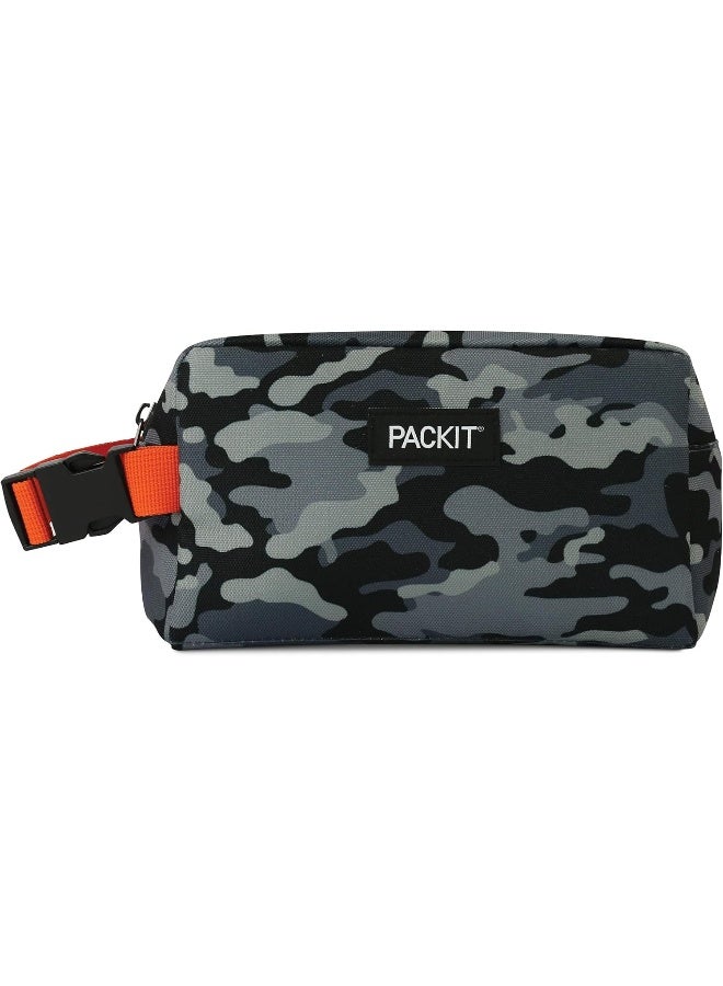 PackIt Freezable Snack Box, Charcoal Camo - Image 1