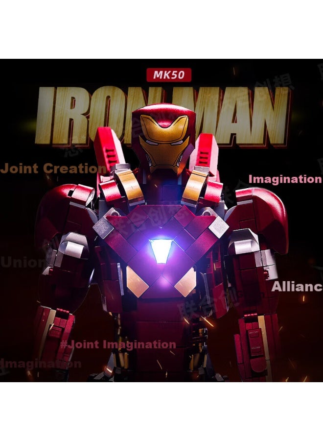 Joint Ideas Joint Imagination Compatible With Lego Iron Man Mech Building Blocks Toy For Boys Aged 6-12, Chinese New Year Toy Birthday Gift - Image 3