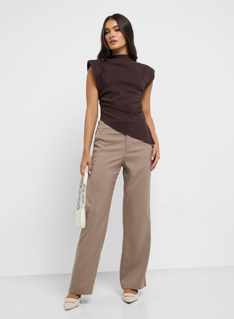 ايلا بلوزة ضيقة غير متماثلة - Image 4