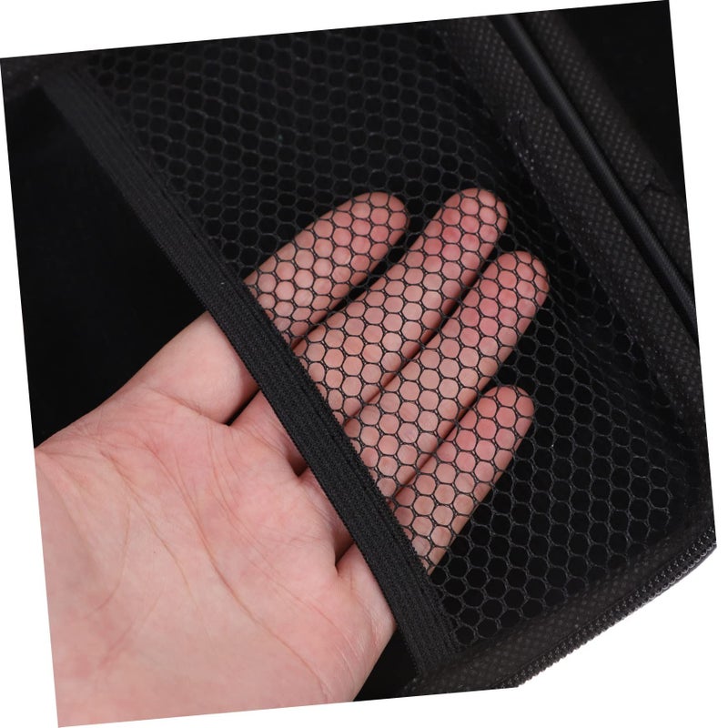 2pcs Black Electronics Organizer Storage Case 16x12cm for USB Cables Earphones Travel Accessories - Image 5