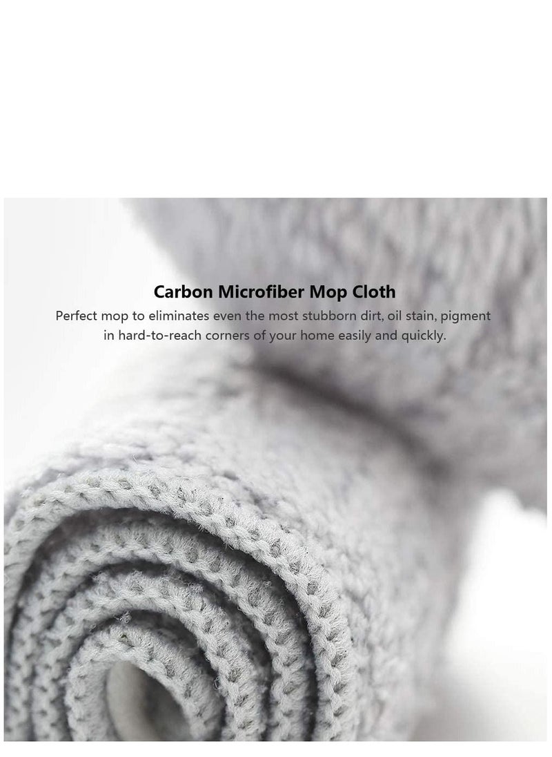 ALMUFARREJ 8-Piece Replacement Mop Set Grey 35x13cm  - Image 3