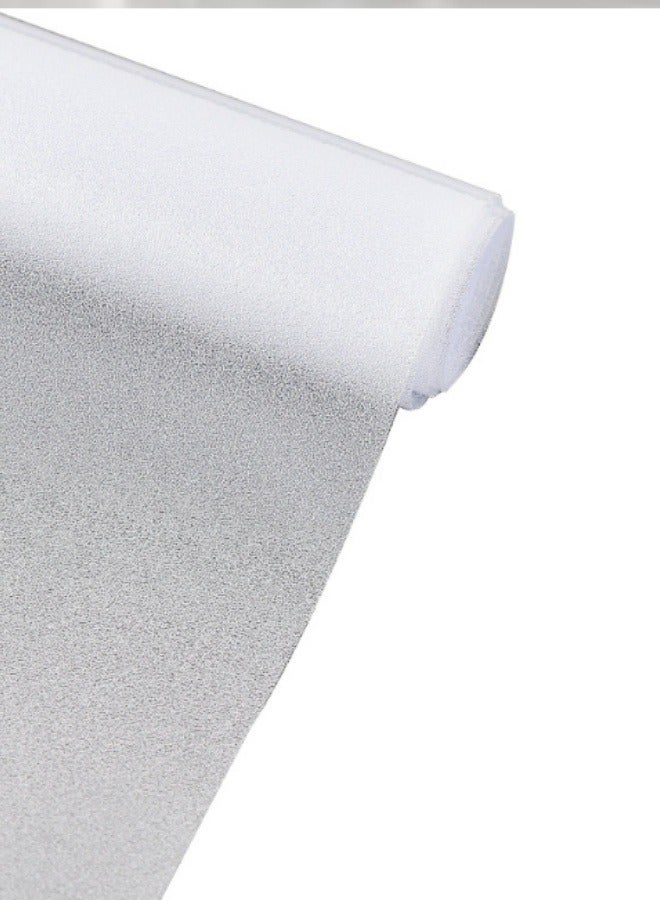 Privacy Window Film, Frosted Glass Film Matte Static Cling Non Adhesive, Opaque Heat Control No Glue Anti-UV Window Sticker for Bathroom Home Office Living Room (45x300cm) - Image 5