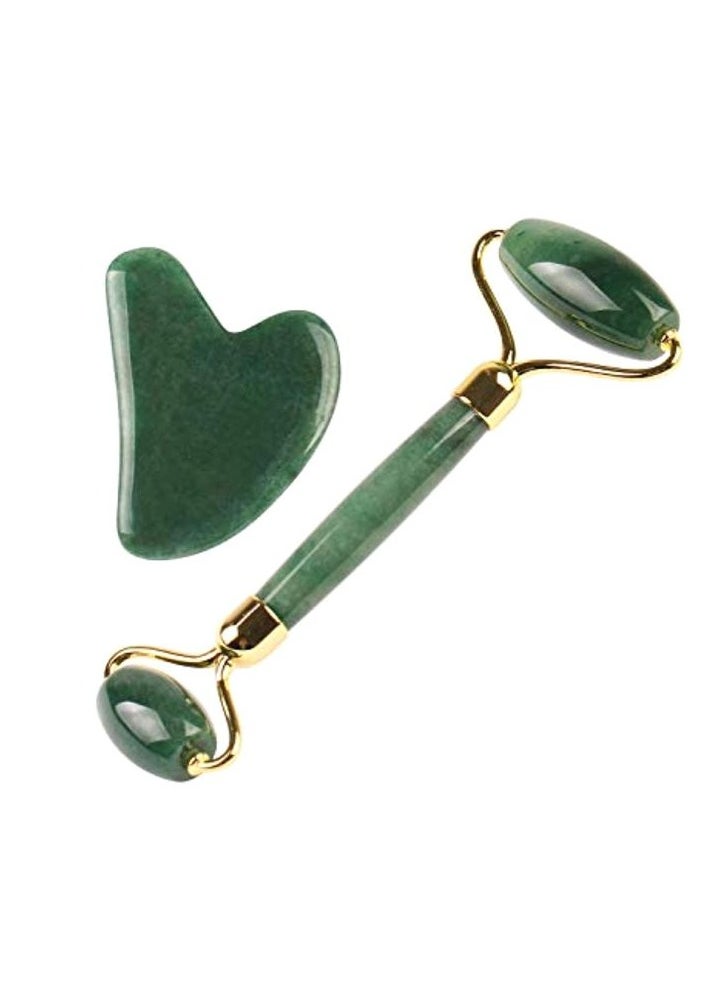 Generic Jade Facial Roller With Gua Sha Board  - Image 1