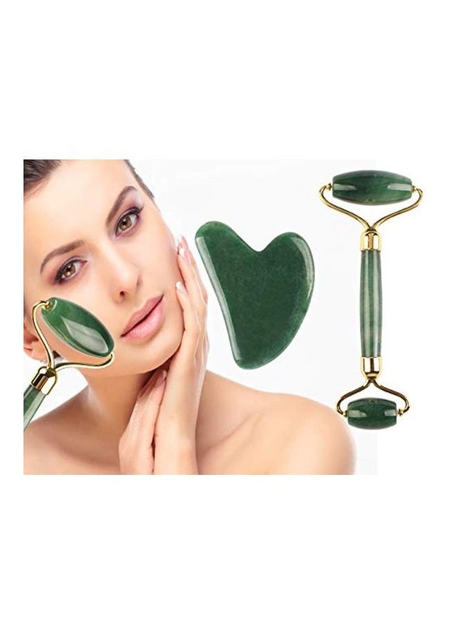 Generic Jade Facial Roller With Gua Sha Board  - Image 2