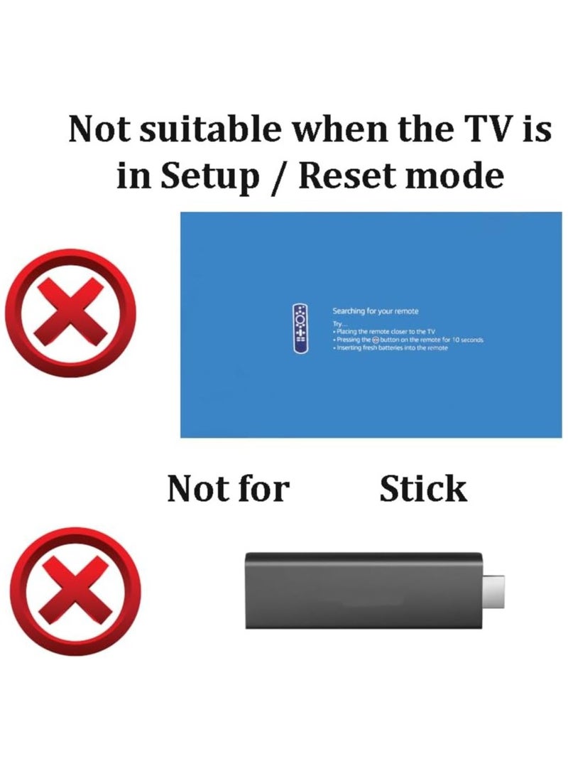 PopZa Essential replacement remote control for Element EL4KAMZ4317, EL4KAMZ5017, EL4KAMZ5517, EL4KAMZ6517, without voice recognition. with battery - Image 4