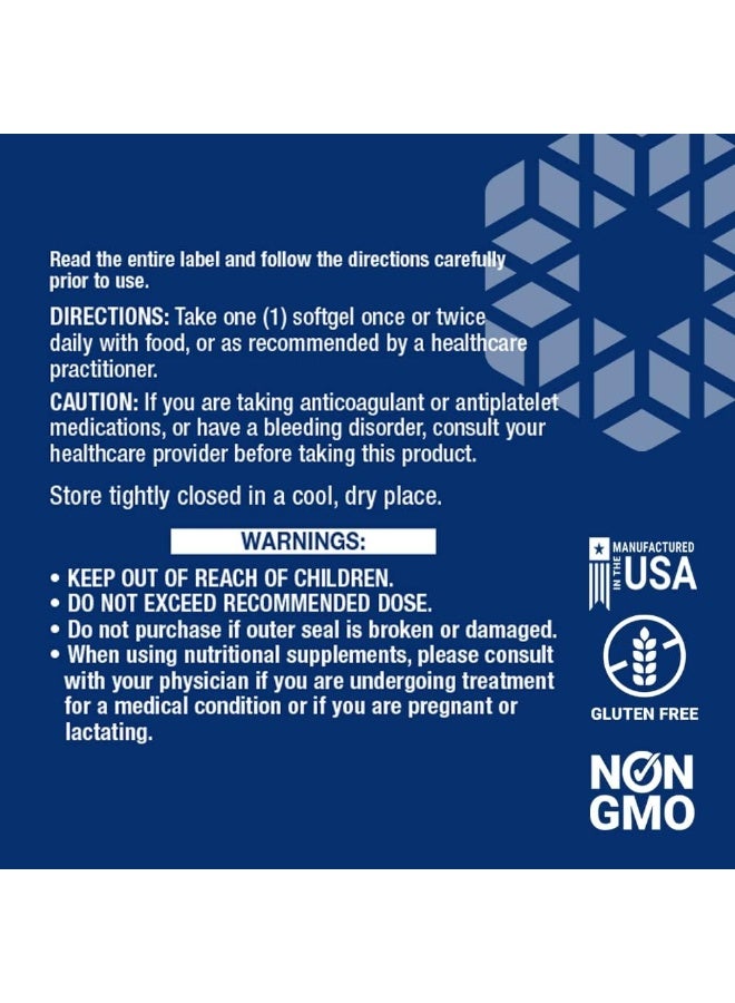 Life Extension Gamma E Mixed Tocopherols Complete D-Alpha Vitamin E Supplement Pills Gluten-Free Non-Gmo 60 Softgels - Image 5